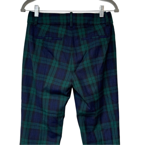 J. Crew Cameron Green and Blue Plaid Pants 4P - Picture 5 of 9